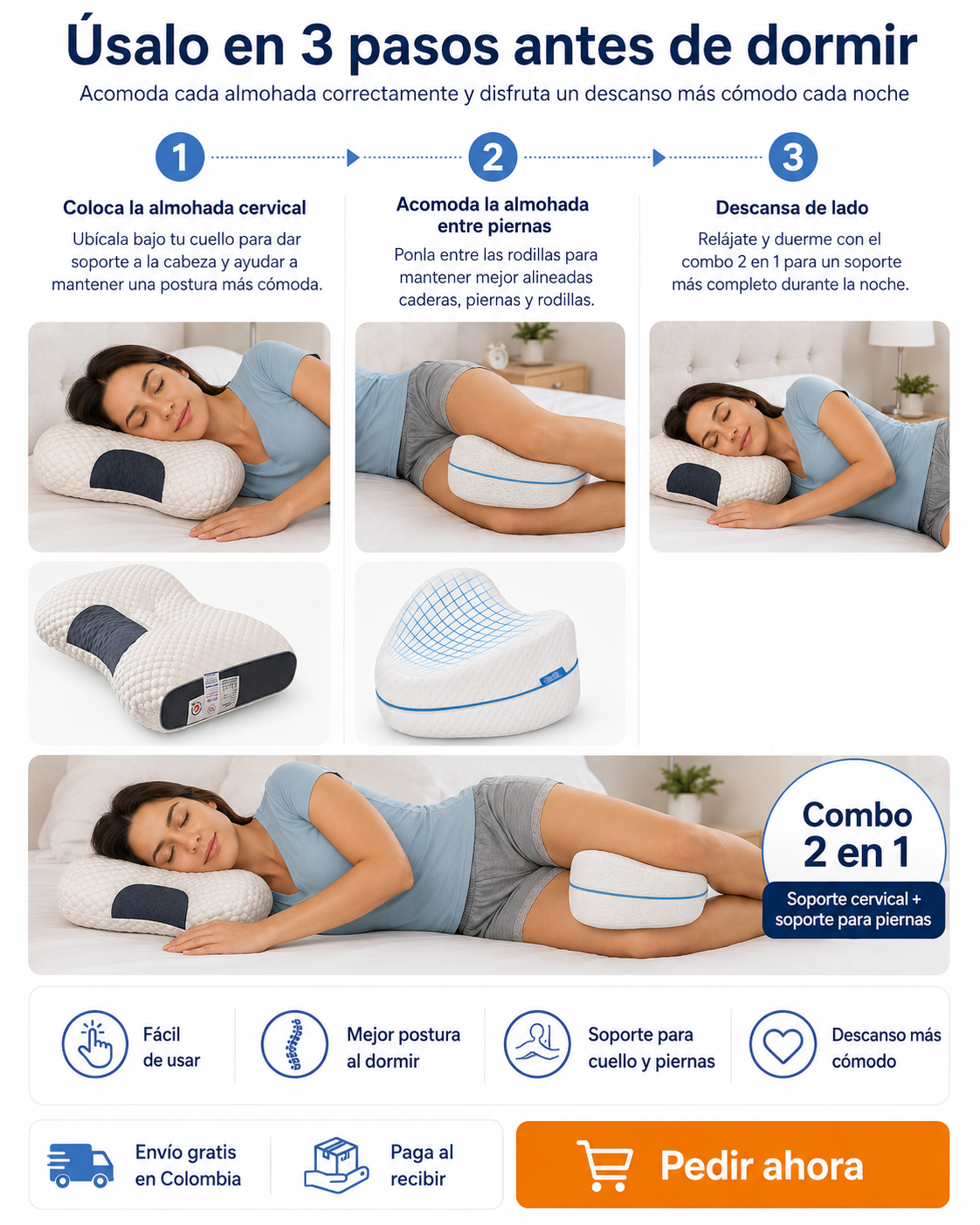 Combo Descanso Ortopédico 2 en 1
