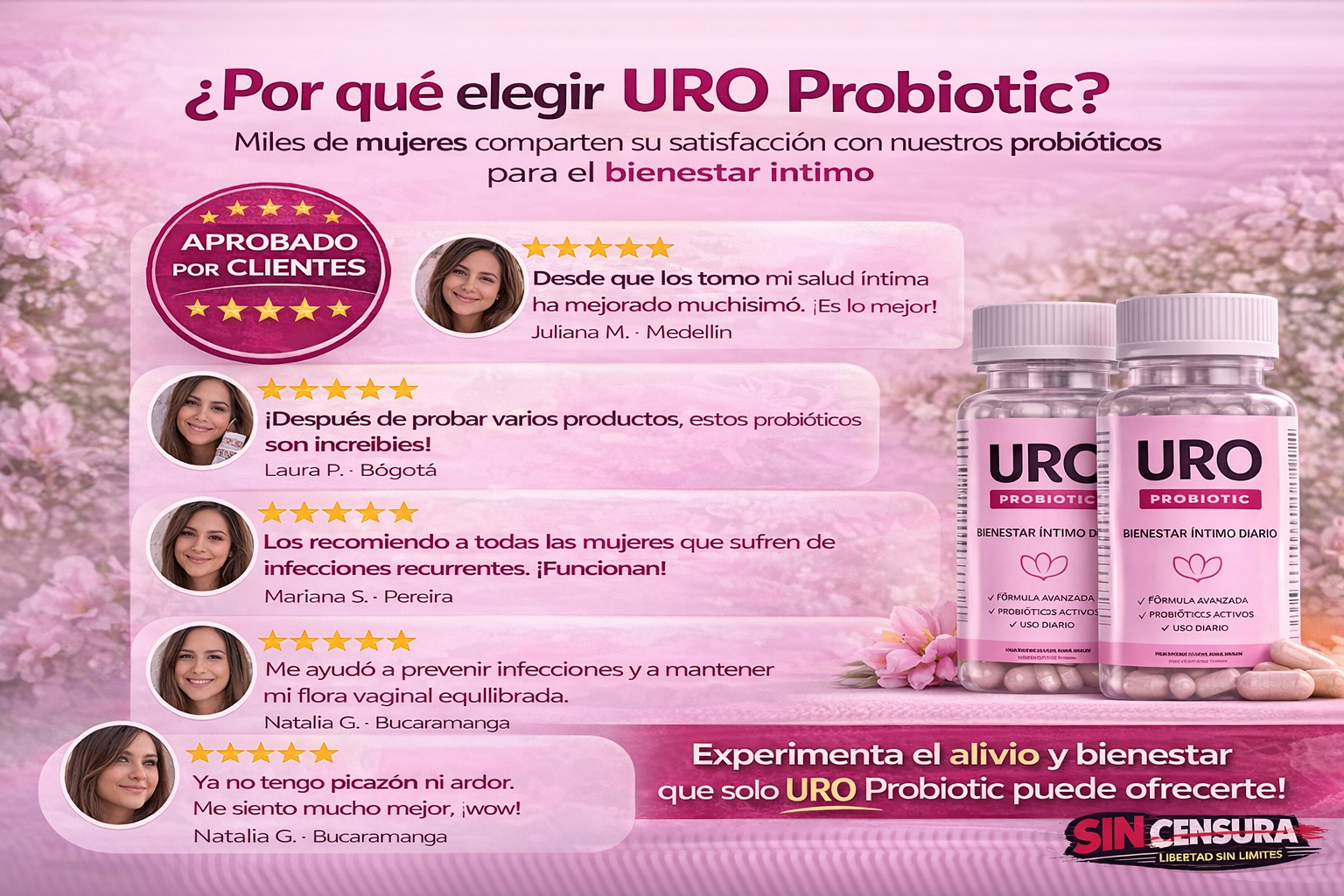 PROMOÇÃO: Lleva 2 Frascos de UroBiotic por solo $99.000 🎁 -- ✨ Equilibrio, protección y bienestar