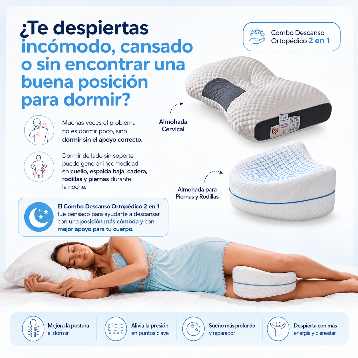 Combo Descanso Ortopédico 2 en 1