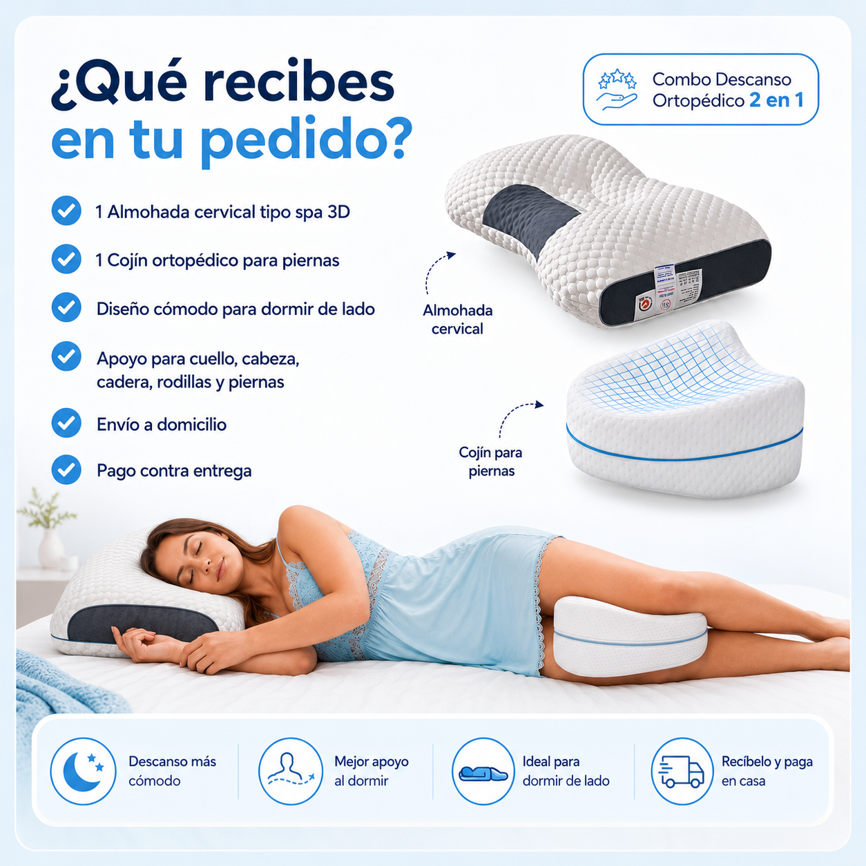 Combo Descanso Ortopédico 2 en 1