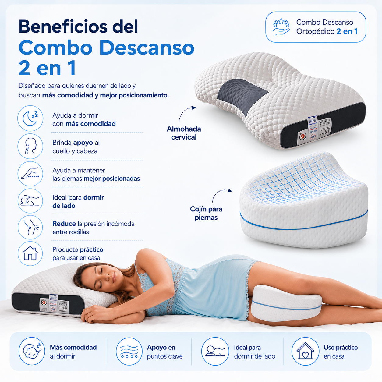 Combo Descanso Ortopédico 2 en 1