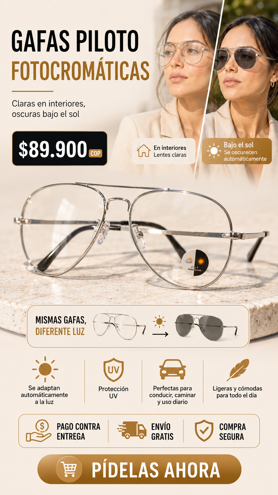 Gafas Fotocromáticas TR90 — Oferta Especial