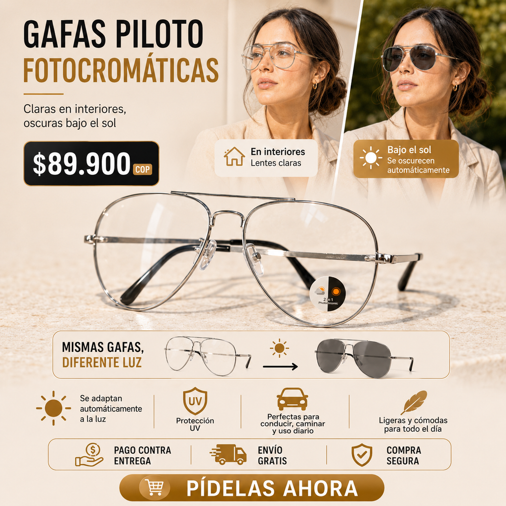 Gafas Fotocromáticas TR90 — Oferta Especial