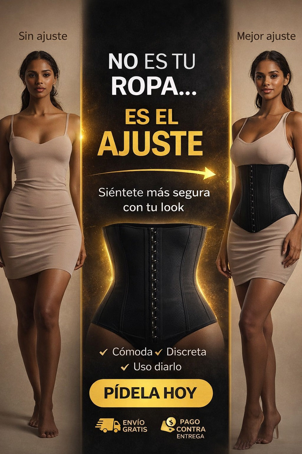 Faja Moldeadora 3 en 1 – Reduce Abdomen y Levanta Glúteos al Instante