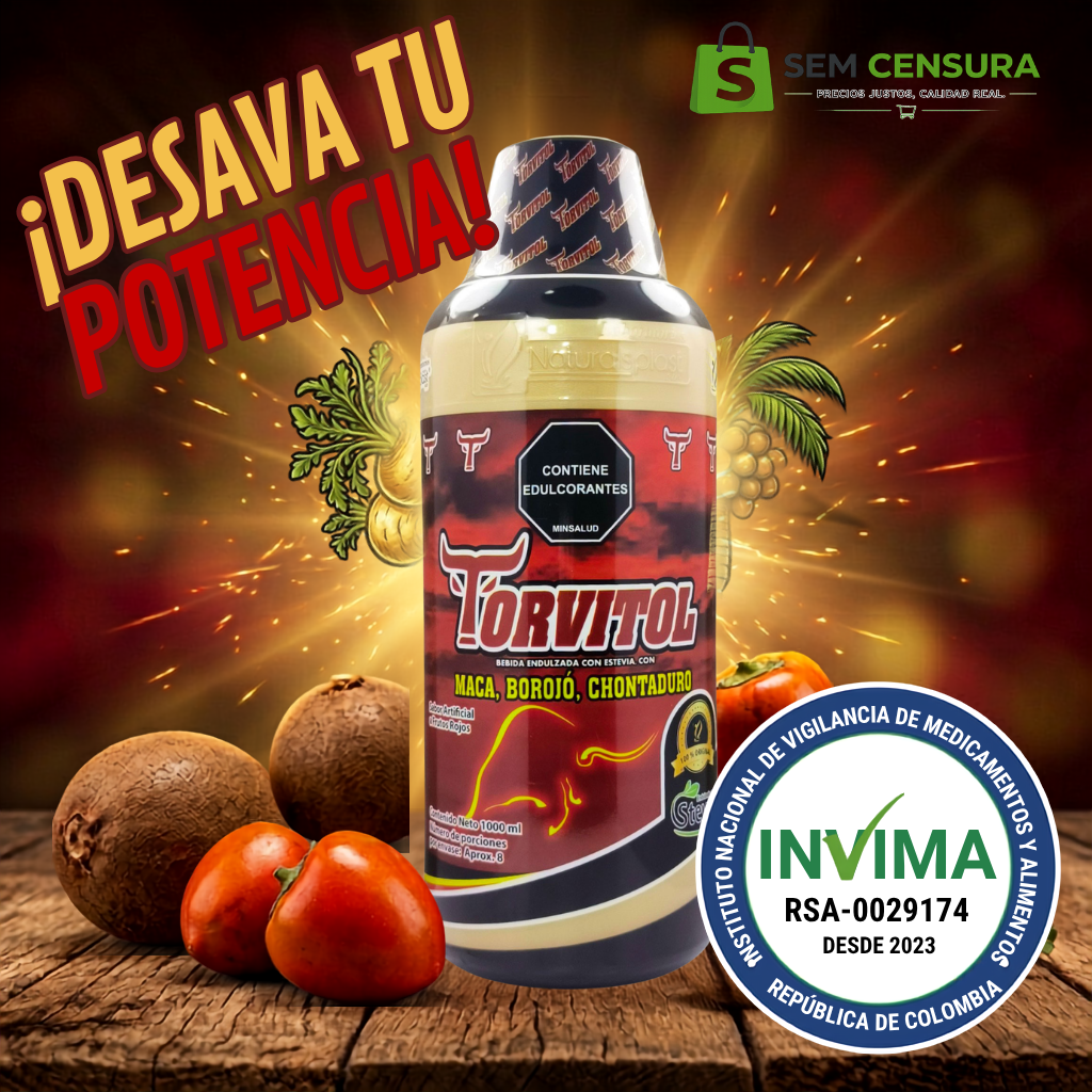 Torvitol Max | Energizante Natural Premium (Borojó, Maca y Chontaduro)