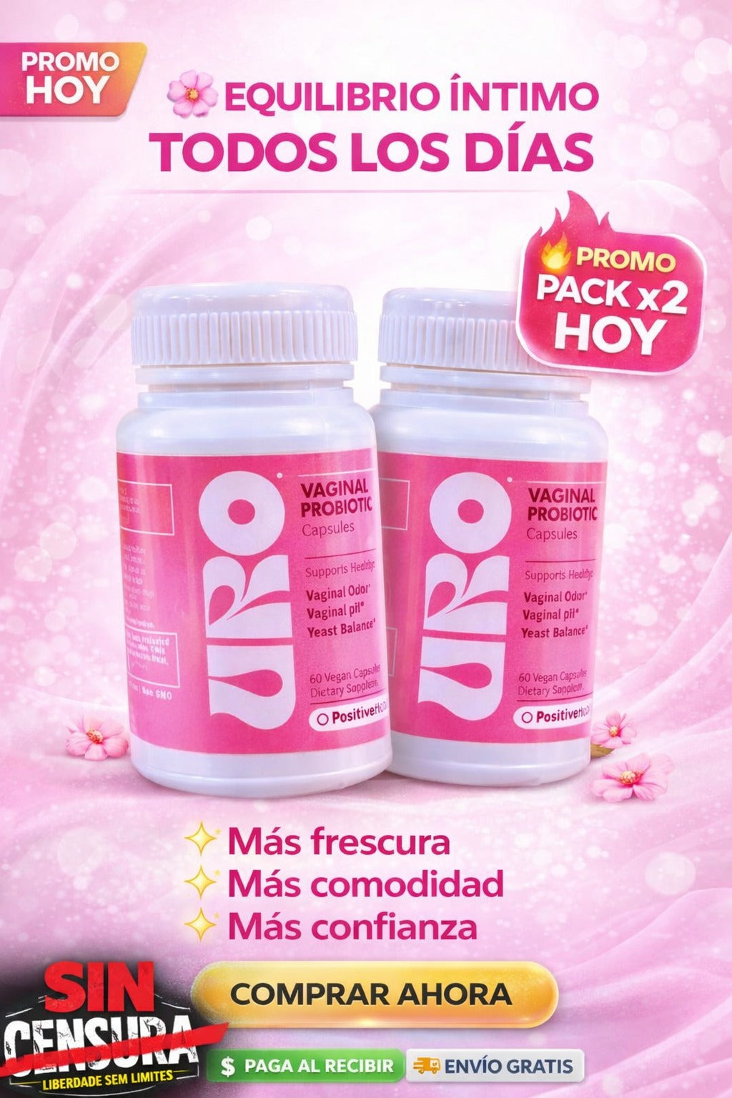 PROMOÇÃO: Lleva 2 Frascos de UroBiotic por solo $99.000 🎁 -- ✨ Equilibrio, protección y bienestar