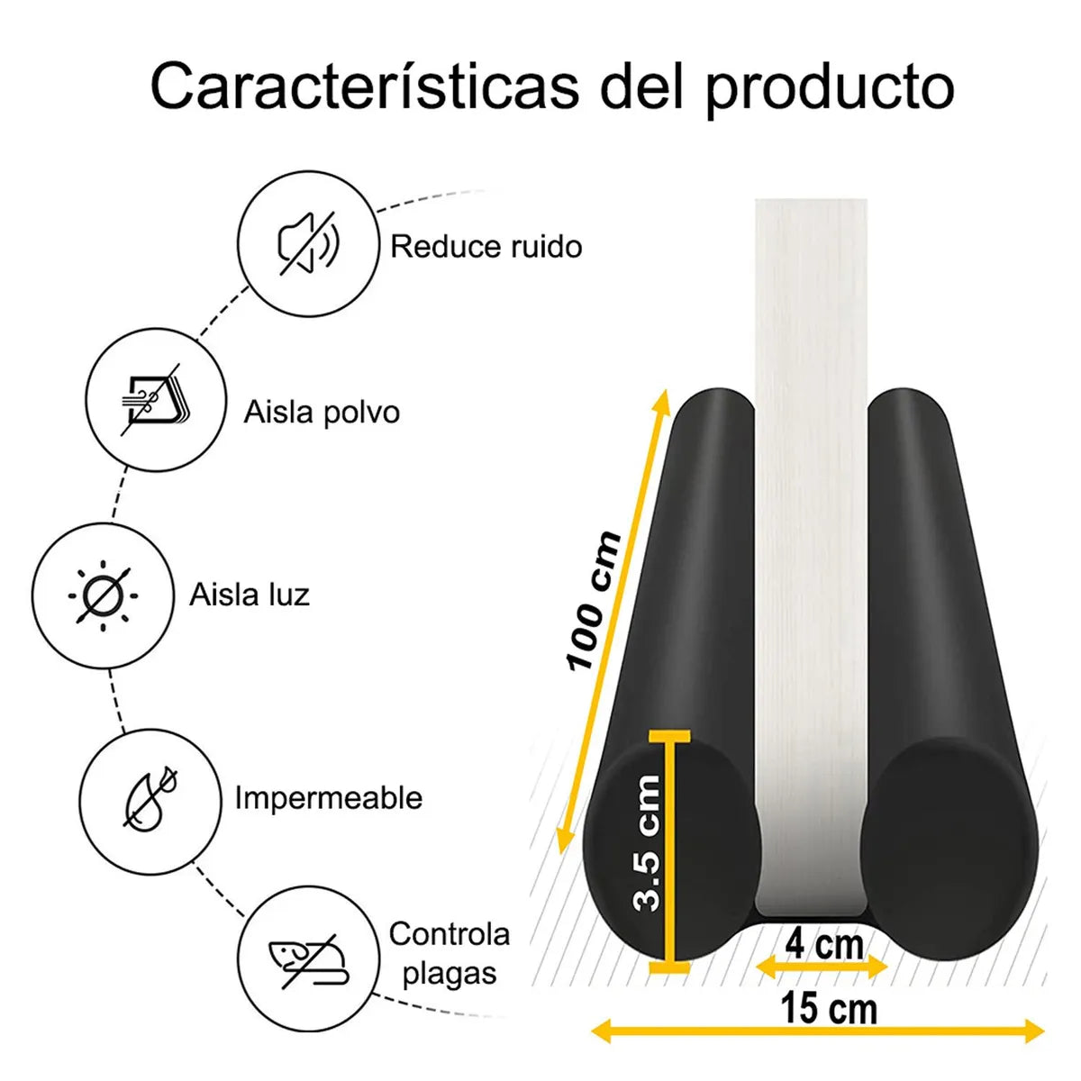Protector Cubre Puertas – Bloquea Polvo, Frío, Ruido e Insectos en Segundos