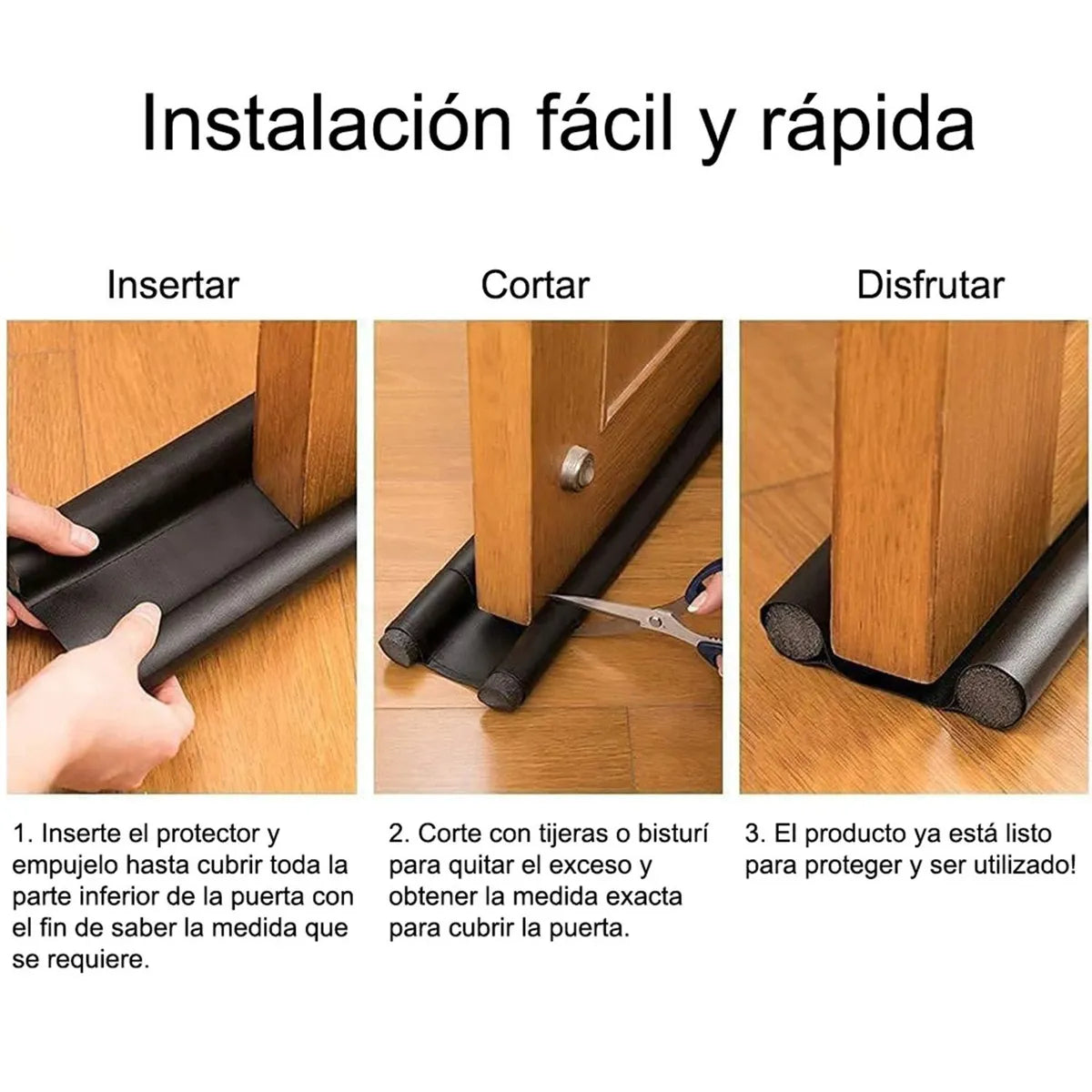 Protector Cubre Puertas – Bloquea Polvo, Frío, Ruido e Insectos en Segundos